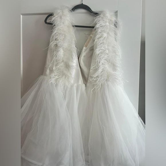 Untamed Petals White Wedding Dress - Picture 3 of 5